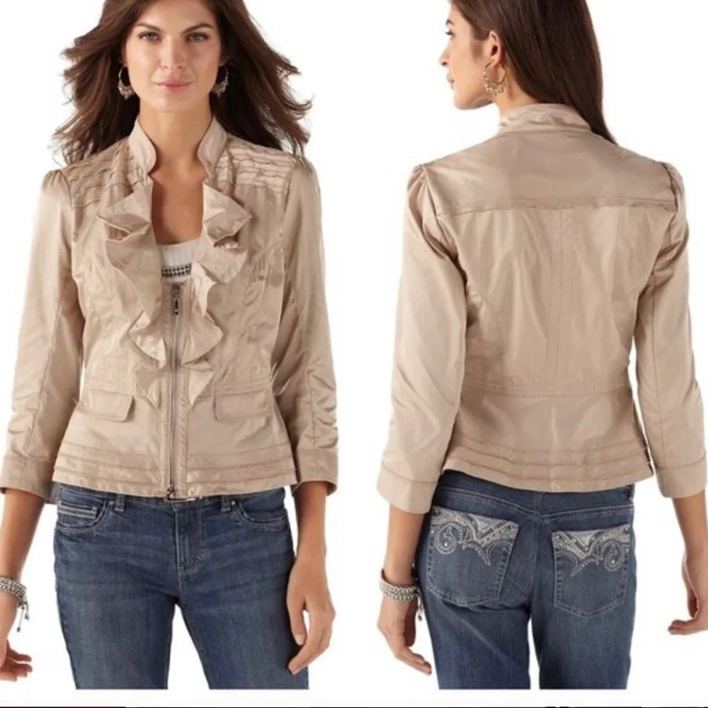 WHBM - Tiered Ruffle Jacket - Picture 4 of 11